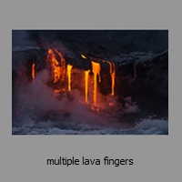 multiple lava fingers